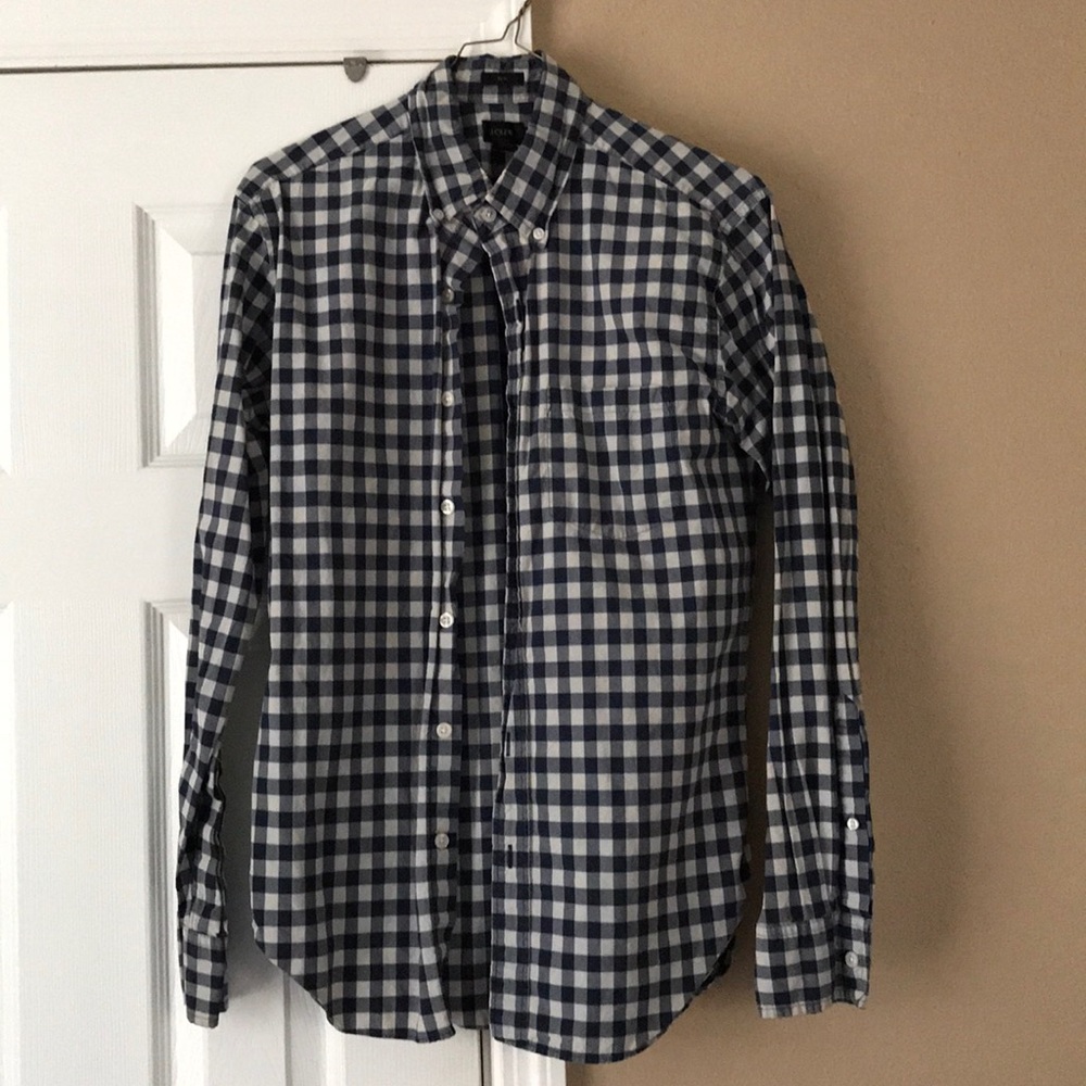 Checkered button down